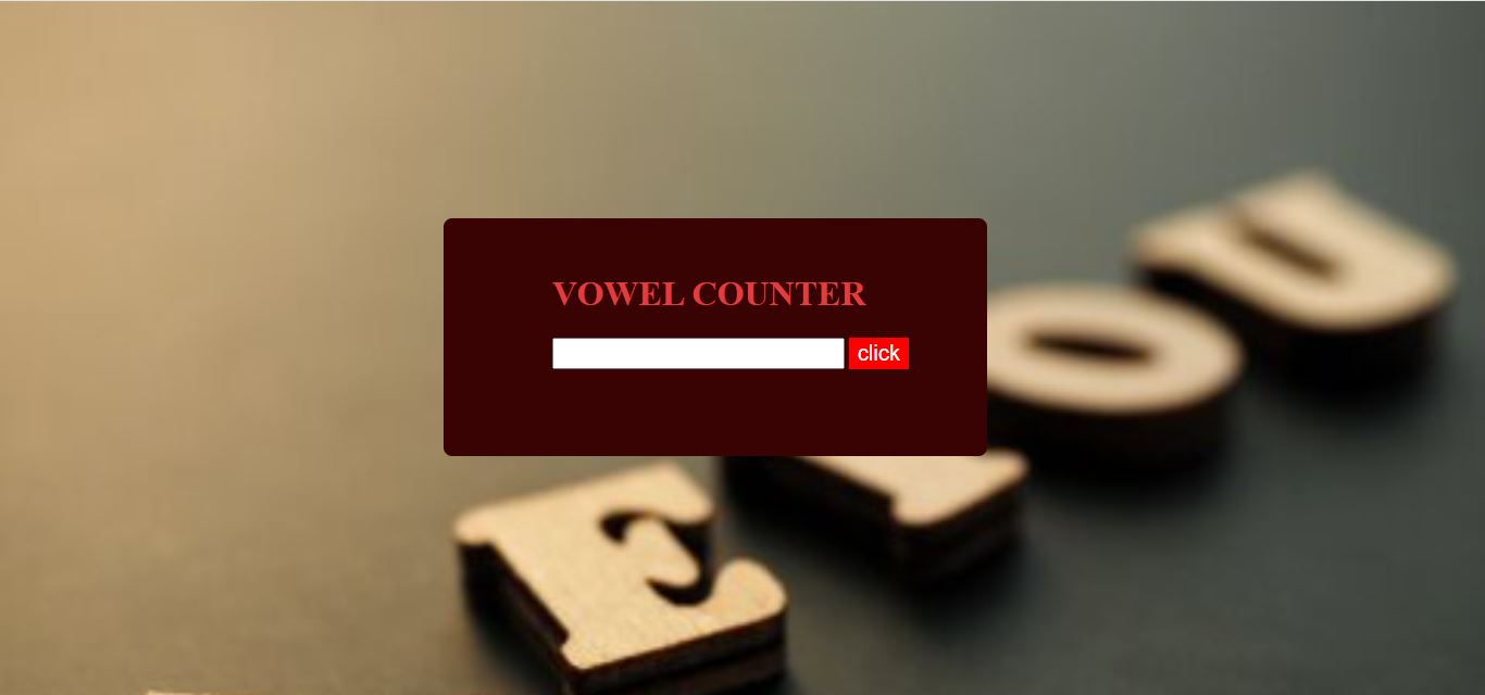 Vowels Counter
